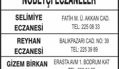 Nöbetçi Eczaneler