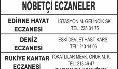 Nöbetçi Eczaneler
