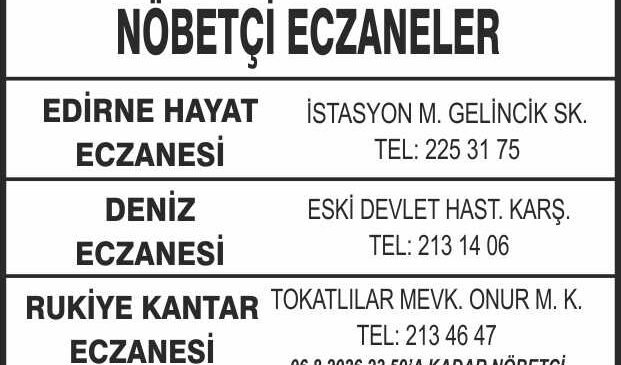 Nöbetçi Eczaneler