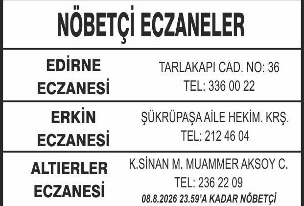 Nöbetçi Eczaneler