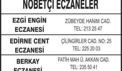 Nöbetçi Eczaneler