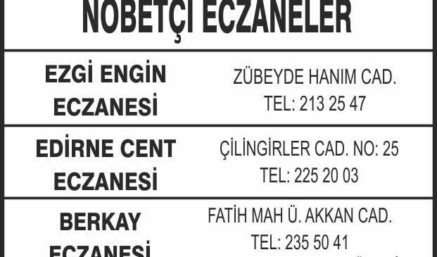 Nöbetçi Eczaneler