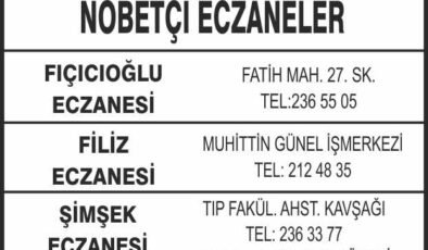 Nöbetçi Eczaneler