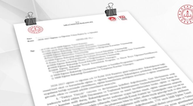 MEB’den yeni eğitim öğretim yılı genelgesi