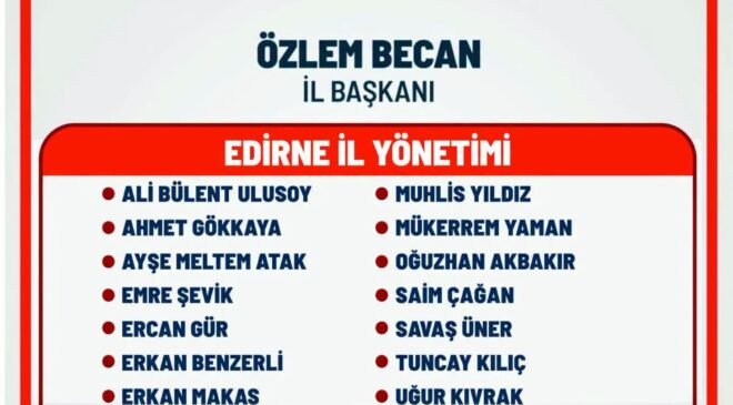 CHP il yönetimi belli oldu