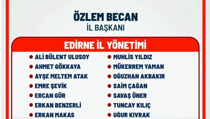 CHP il yönetimi belli oldu