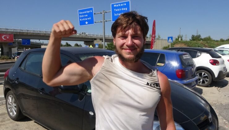 Gurbetçiden 3 bin km’lik farkındalık