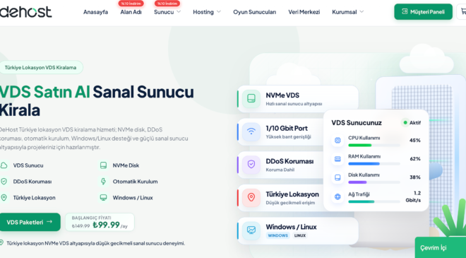 Dijital Altyapıda Yeni Standart: Dehost ile Yüksek Hızlı ve Güvenilir Sunucu Çözümleri