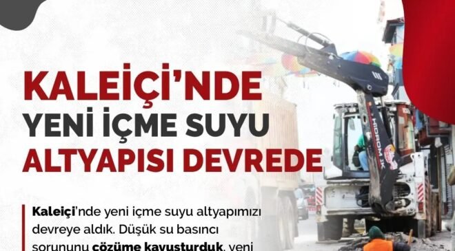 Keleiçi’nde içme suyu derdine son!