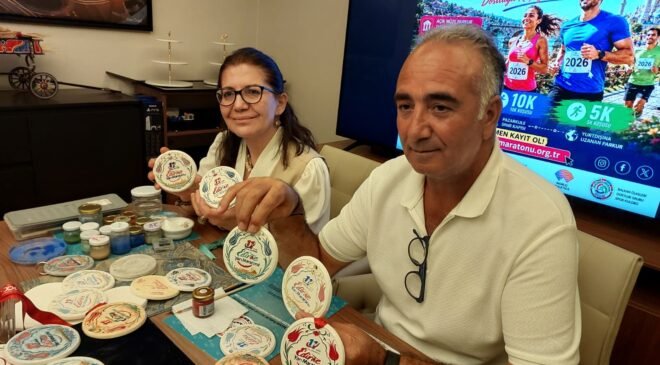 Edirne Maratonu’na el emeği ‘çinili’ madalya!