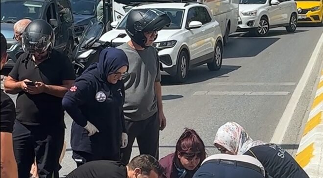 Motosiklet minibüsle çarpıştı