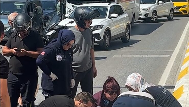 Motosiklet minibüsle çarpıştı