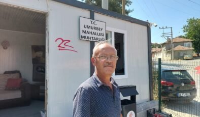 Umurbey muhtarından belediyeye sitem!