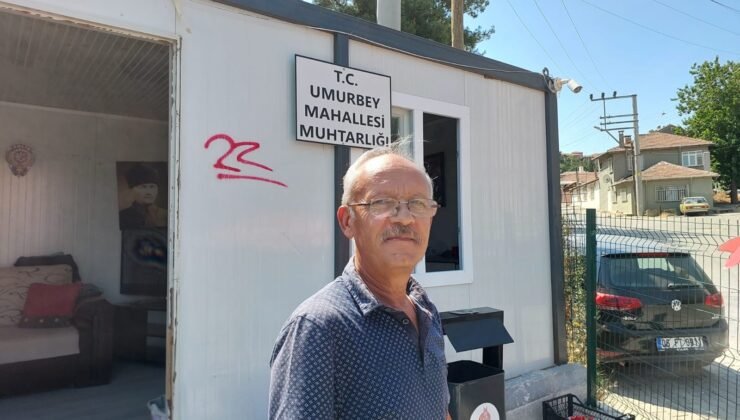 Umurbey muhtarından belediyeye sitem!