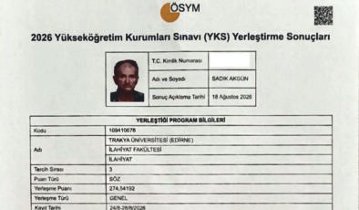60’ında İlahiyat Fakültesi’ni kazandı!