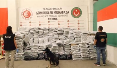 TIR’da 810 kilo esrar!