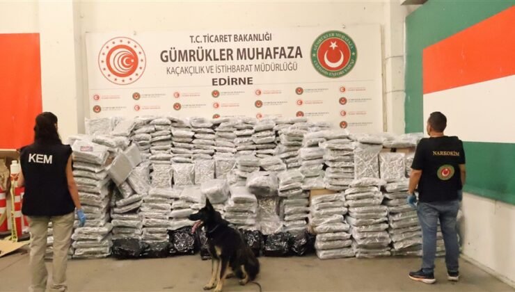 TIR’da 810 kilo esrar!