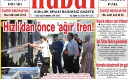 1 Ekim 2026 Perşembe Hudut Gazetesi