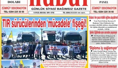 15 Eylül 2026 Salı Hudut Gazetesi