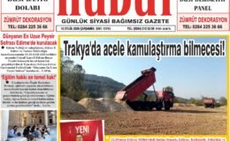 16 Eylül 2026 Çarşamba Hudut Gazetesi