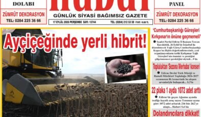 17 Eylül 2026 Perşembe Hudut Gazetesi