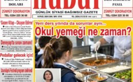 18 Eylül 2026 Cuma Hudut Gazetesi