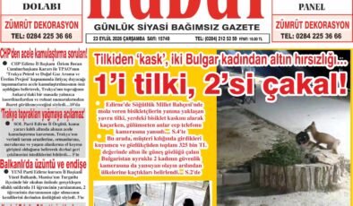 23 Eylül 2026 Çarşamba Hudut Gazetesi