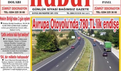 28 Eylül 2026 Pazartesi Hudut Gazetesi