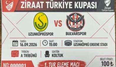 Uzunköprü’de günlerden Ziraat Türkiye Kupası