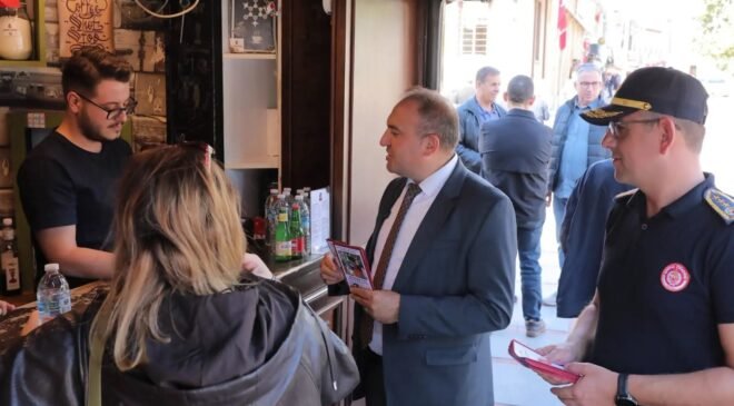 Esnafa yangın güvenliği bilgilendirmesi