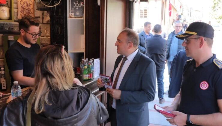 Esnafa yangın güvenliği bilgilendirmesi