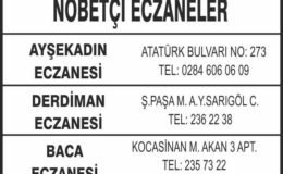 Nöbetçi Eczaneler