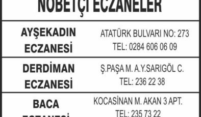 Nöbetçi Eczaneler