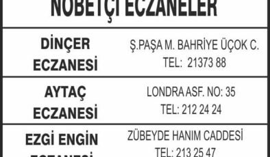 Nöbetçi Eczaneler