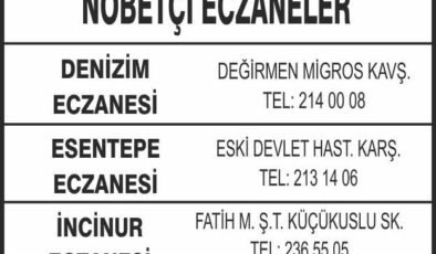 Nöbetçi Eczaneler