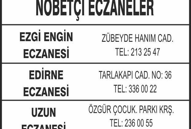 Nöbetçi Eczaneler