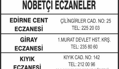 Nöbetçi Eczaneler