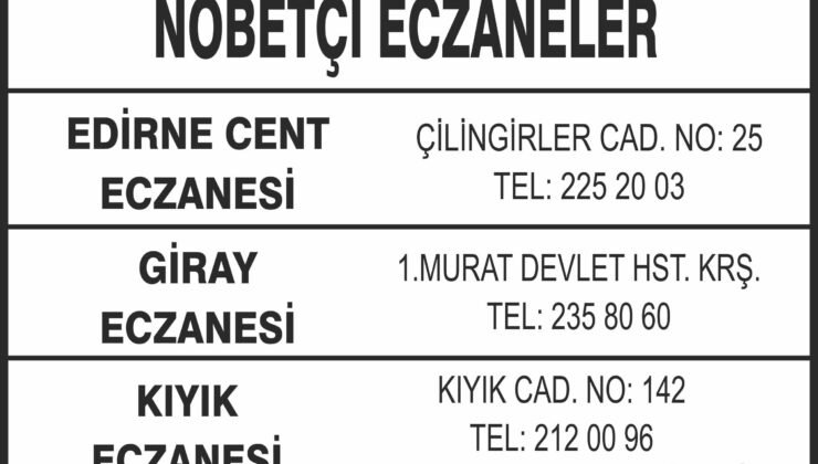 Nöbetçi Eczaneler