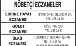 Nöbetçi Eczaneler