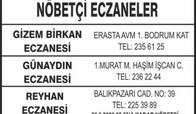 Nöbetçi Eczaneler