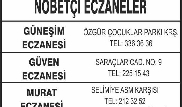 Nöbetçi Eczaneler