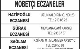 Nöbetçi Eczaneler