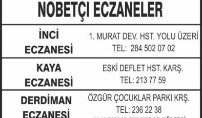Nöbetçi Eczaneler