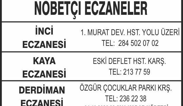 Nöbetçi Eczaneler