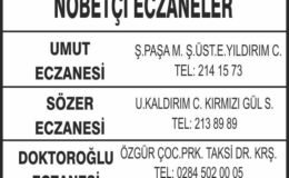 Nöbetçi Eczaneler