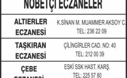 Nöbetçi Eczaneler