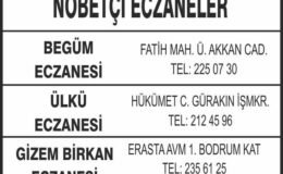 Nöbetçi Eczaneler