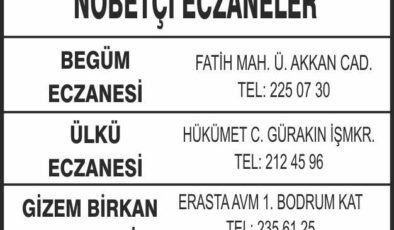 Nöbetçi Eczaneler