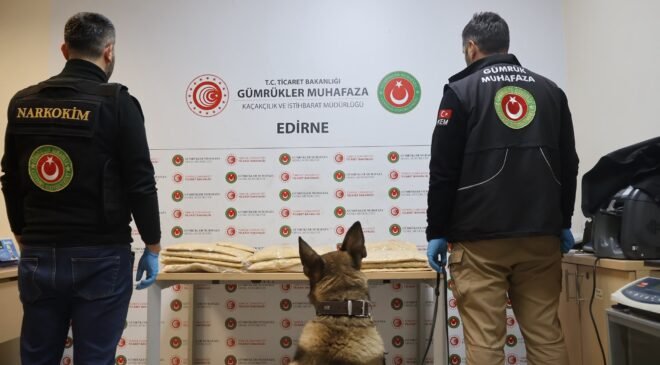 Kapıkule’de 50 kilo uyuşturucu ele geçirildi