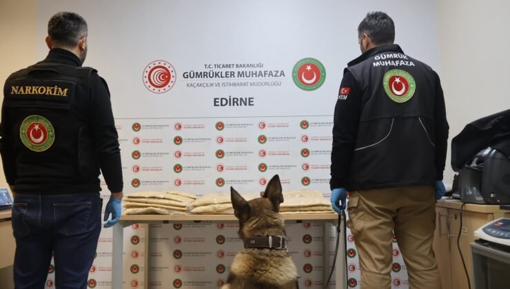 Kapıkule’de 50 kilo uyuşturucu ele geçirildi